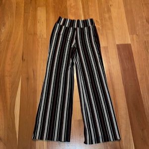 Express Striped Straight Leg Pants